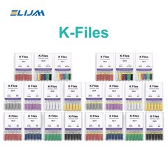 Dental Endo Root Canal File K-files 25mm Stainless Steel #6#8#10#15-45 Hand File
