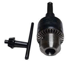 WHITE 1/2″ LIGHT DUTY DRILL CHUCK WITH 7/16 SHANK  ADAPTER LINEMAN TOOL… NEW