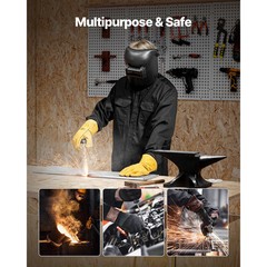 Flame-Resistant Welding Jacket L-Sized 7oz FR Cotton Welding Safety