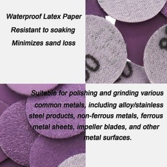 25mm Wet and Dry Sanding Discs 1 inch Sandpaper Hook and Loop Pads Grit 60-10000