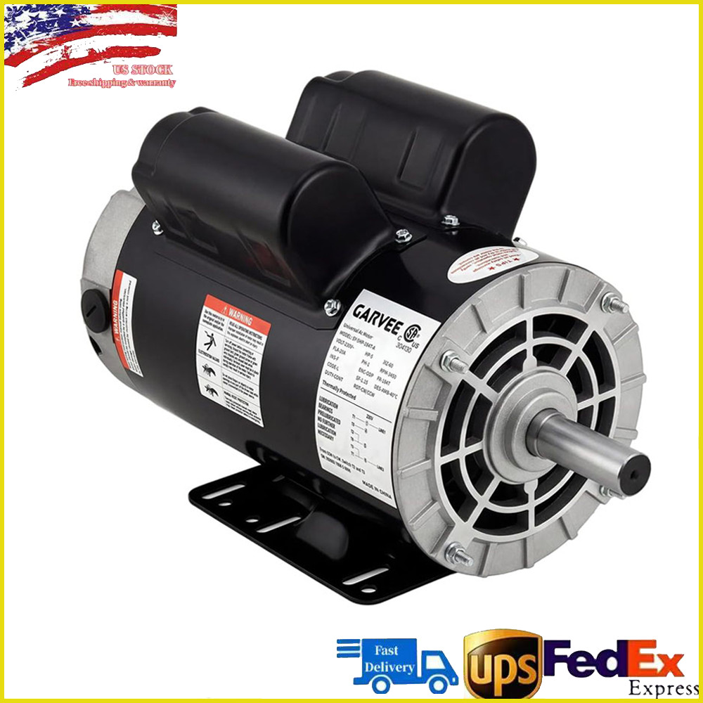 3.7HP SPL Air Compressor Electric Motor, 3450 RPM 56 Frame, 5/8″ Keyed Shaft