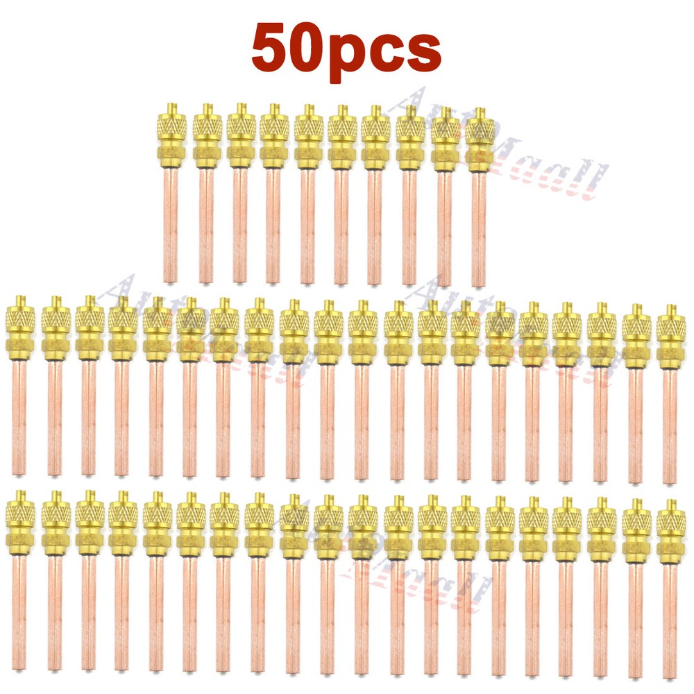 50x Service/Access Valve 1/4″ SAE *1/4″ OD *2.75″ Stem Core AC Refrigeration Kit
