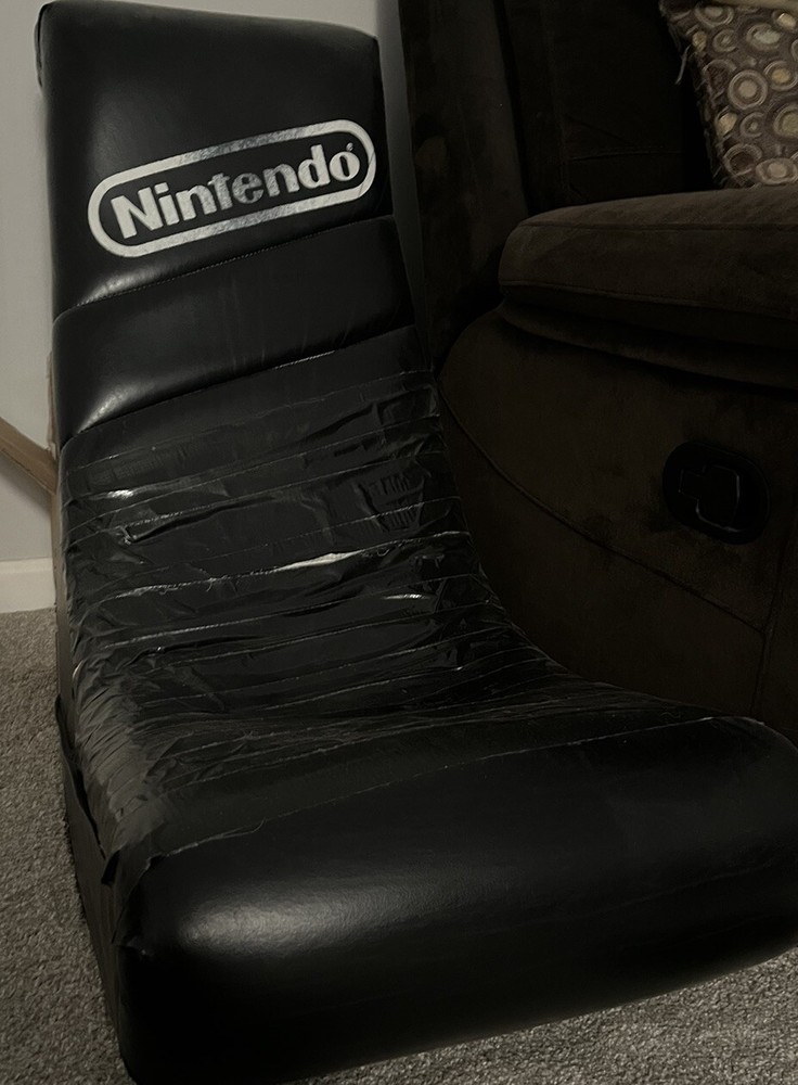 Nintendo Gaming Chair Nintendo Black Retired Vintage 1990’s