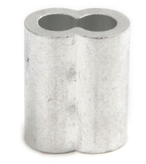 Aluminum Swage Sleeves for 1/4″ Wire Rope Cable: 50, 100 pcs