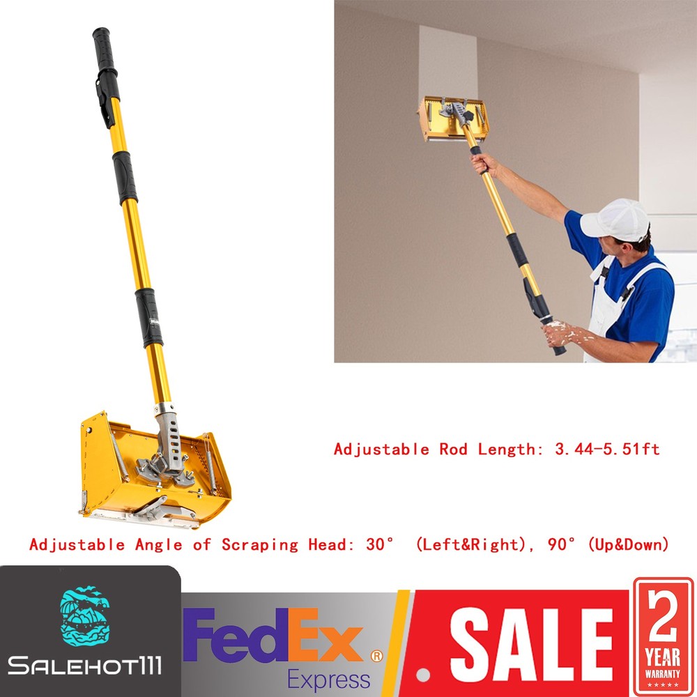 Drywall Flat Finishing Box Tool 5-Speed Rod for Wall and Ceiling Plastering