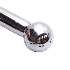 ISS Sanitary Supply Tube With Spray Ball 1/2in Tri-Clamp, 8.12in Internal Length