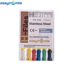 10pc/pack Dental H-Files stainless steel endodontic hand use file For root canal