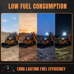 Landhonor Mini Skid Steer Loader 23HP Compact Track Hydraulic Drive for Garden