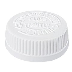 F-Style 38/400 White 1 Gallon Bottle HDPE Jug w/ Child Proof Cap (128oz) 4 Pack