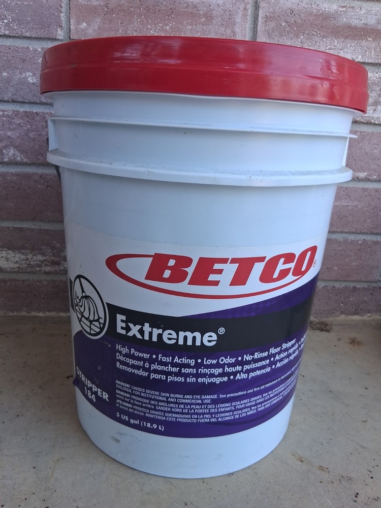 Betco 184 Extreme Floor Stripper No Rinse 5 Gallon