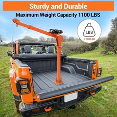 ❤️Electric Pickup Truck Crane Hoist Crane 1100 lbs 360° Swivel Hoist Lift 1100 L