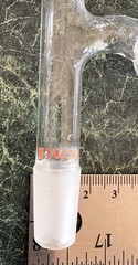 Lab Glass Inc – 14/20 Jacketed Vigreux Vacuum Distillation Head – 180mm – USA