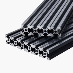 10PCS 59 in (1500 mm) T Slot 2020 Aluminum Extrusion Anodized Linear Rail