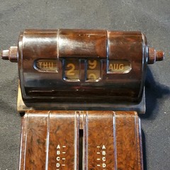 Bakelite Zephyr Autodex Rotary Rotating Address Book Index File