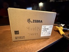 Zebra 3x1in (76.2×25.4mm); TT, Z-Select 4000T, High Performance Coated 4 rolls
