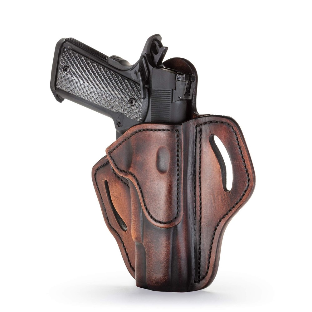 1791 Gunleather 1911 Holster, Right Hand OWB Leather Gun Holster for Belts fi…