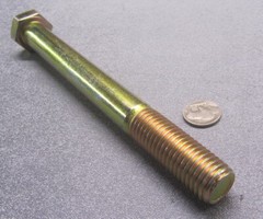 Cap Screw Bolt, PT, GRADE 8 Yellow Zinc Chromate 3/4″-10 x 7.50″ Length, 2 Pc