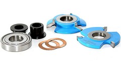 Amana Reversible Bevel-Shaker Stile/Rail (cope/stick) Shaper Cutter Set 587