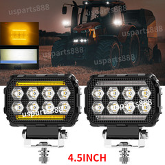 2x Powerful 4.5” LED Work Light Fit Truck Flood Light 12V 24V Tractor lights