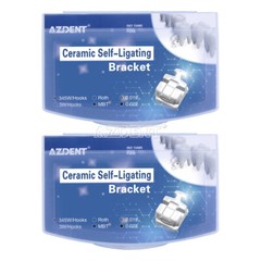 Dental Orthodontic Passive Self-ligating Ceramic Brackets Brace MBT 022 Hook 345