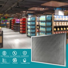 16x18x1 Electrostatic Air Filter MERV 9 Lifetime Use for Cleaner Air Home Office