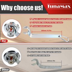 2 Pack Universal Fire Sprinkler Head Wrench 1/2″ SemiRecessed Concealed