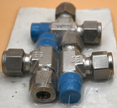 SWAGELOK SS-600-3TMT TUBE FITTING MALE RUN TEE – LOT OF 3PCS