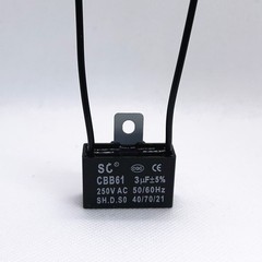 CBB61 250V Capacitor 2 wires 2/3/3.5/4/5/5.5/6/6.5/7/8/9/10/12/15/18/20/25/30 UF