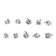 Dental Orthodontic Monoblock Brackets Braces Mini Roth/MBT 0.022/0.018 3/345 Hk