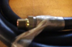 HYDRAULIC HOSE ASS”Y ( 1/2″ #8 7500 PSI X 10 FT LONG WITH 3/8″ MALE NPT ENDS )