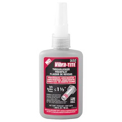 Vibra-Tite 14650 Threadlocker, Vibra-Tite 146, Red, High Strength, Liquid, 50