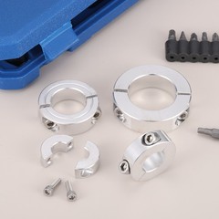 Double Split Clamp-on Shaft Collar, 2″ Bore 3″ OD 11/16″ Thickness
