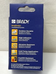 New Brady M21-375-595-WT Label 0.375 In X 21ft Black On White Cartridge (EH1)