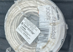 Cerro Wire 6 AWG THHN White Stranded Copper Wire 100 Ft Roll THHN/THWN-2 NEW