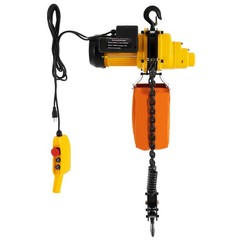 Electric Chain Hoist Single Phase Crane Hoist 2200 lbs Load 10 ft Lifting 1300W