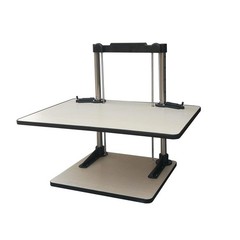 FixtureDisplays® Height Adjustable Standing Desk Ergonomic Sit Stand 1, Black