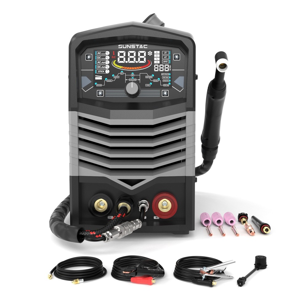 250A TIG Welder AC/DC with Pulse Spot TIG Stick 110/220V Aluminum Welding