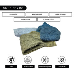 Color Terry Towel 100% Cotton Cleaning Rags-50 lbs. Box – Multipurpose Cleaning