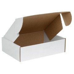 13″L x 10″W x 4″H White Corrugated Cardboard Literature Mailer (30 boxes)
