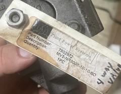 Parker Hannifin MV3 hydraulic control valve. pt# 7902972 mv3-NP3000-10-10-SO
