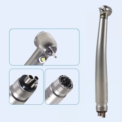 AS Dental High Speed Handpiece LED Fiber Optic Torque Push 4Holes 3 spray
