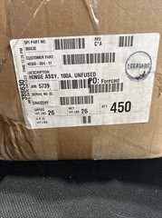 (32 Pounds) Small Parts Incorporated, PN: 386630, Hinge Assembly, 100A, Unfused