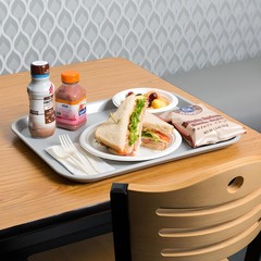 OCS Parts 14″ x 18″ Gray Food Tray | Plastic Cafeteria Tray