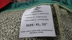 National Safety Apparel T45NLXLX32 Size XL 46 In Max Waist Size Silver Overpants