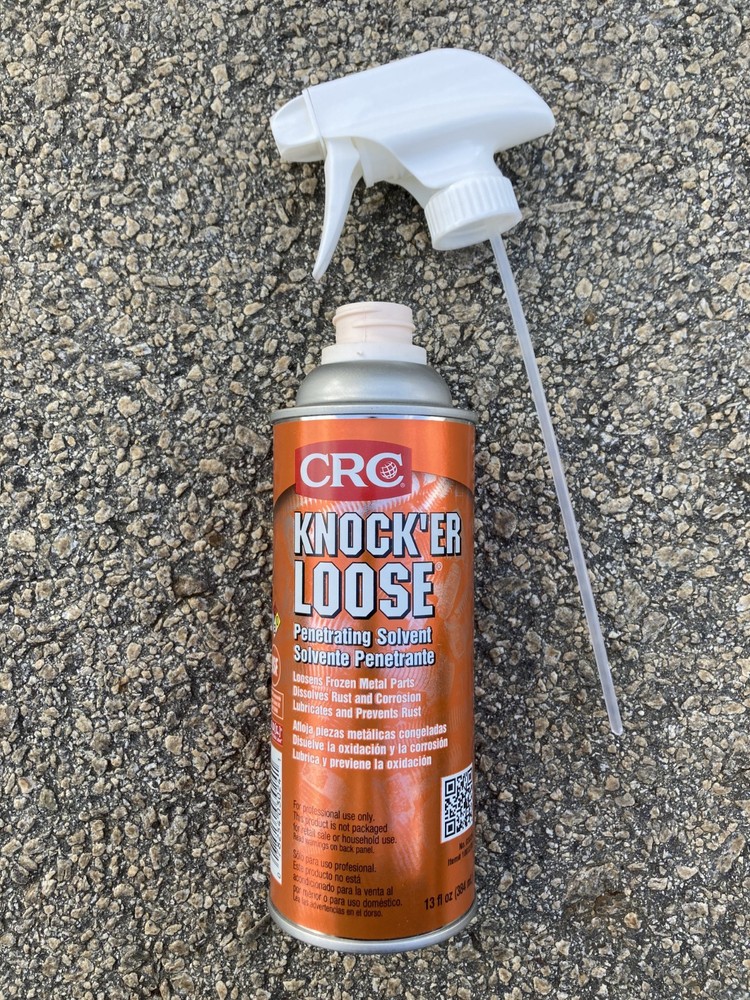 Pack of 2 CRC Knock’er Loose Penetrating Solvent with Spray Nozzle