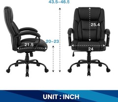 Big & Tall Executive Office Chair – 500lbs Capacity Ergonomic Comfort