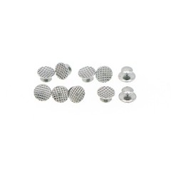 US 100Pcs Ortho Lingual Buttons Dental Ceramic/Metal, Bondable, Round Mesh Base