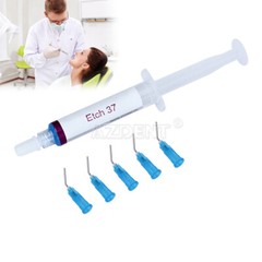Dental Etchant Gel 37% Acid Etching Silica Gel 5ml With 3 tips 5 ml/syringe USA
