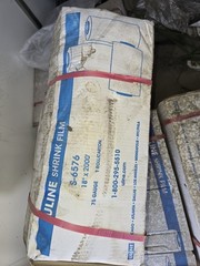 Uline PVC Shrink Film S-6576 18”x2000 75 Gauge (Open Box / Weathered Packaging)