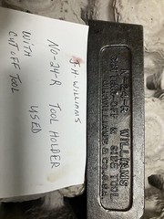 J H Williams #24-R Tool Holder With Cutting Tool